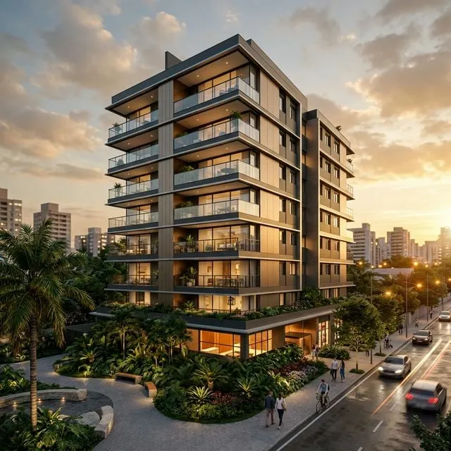 Render del Edificio Galicia, proyecto del estudio de Grupo CPS